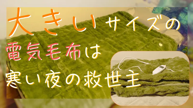 【体験レビュー】HAGOOGIの大きい電気毛布は寒い夜の悩みを全身で包み込む救世主だった
